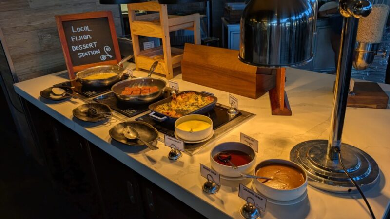 フィジー マリオット リゾート モミベイ、オーバーウォーターブレ、202506、朝食ブッフェ、Goji Kitchen&Bar、ローカルフード