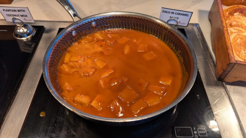 フィジー マリオット リゾート モミベイ、オーバーウォーターブレ、202506、朝食ブッフェ、Goji Kitchen&Bar、ローカルフード、スィーツ