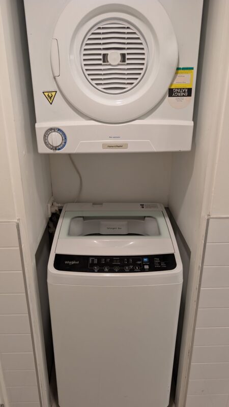 シェラトン デナラウ ヴィラズ、202505、客室、バスルーム1、洗濯機＆乾燥機